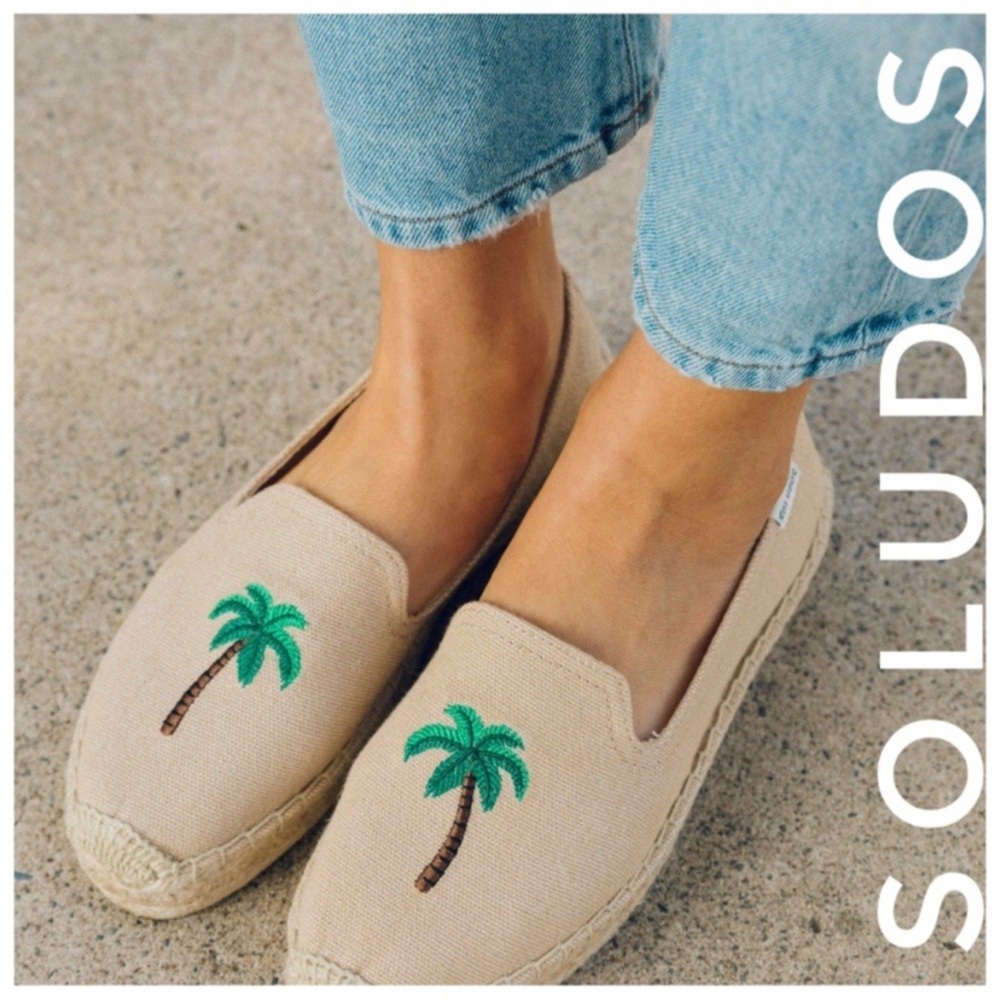 SOLUDOS  palm espadrilles never worn.